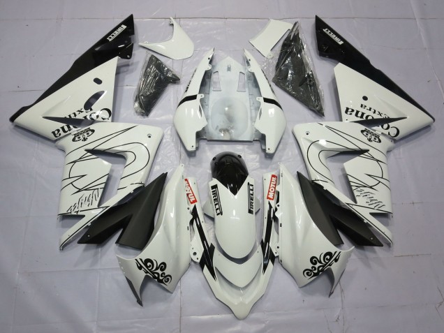 2004-2005 White Corona Kawasaki ZX10R Motorcycle Fairing UK 2004-2005 White Corona Kawasaki ZX10R Motorcycle Fairing UK