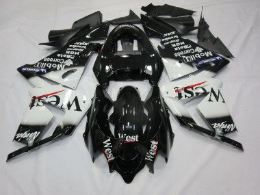 2004-2005 White West Kawasaki ZX10R Motorcycle Fairing UK