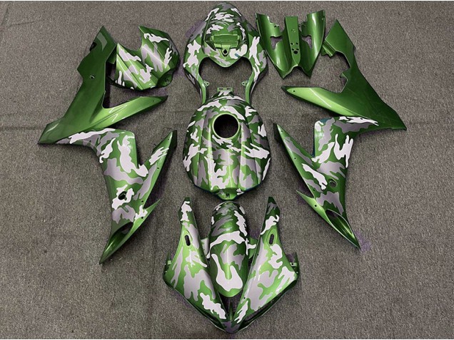 2004-2006 Dark Green Camo Yamaha R1 Motorcycle Fairing UK 2004-2006 Dark Green Camo Yamaha R1 Motorcycle Fairing UK