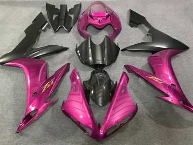 2004-2006 Hot Pink and Carbon Style Yamaha R1 Motorcycle Fairing UK