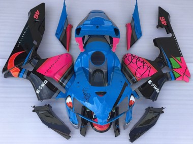 2005-2006 Blue Shark & Pink Honda CBR600RR Motorcycle Fairing UK