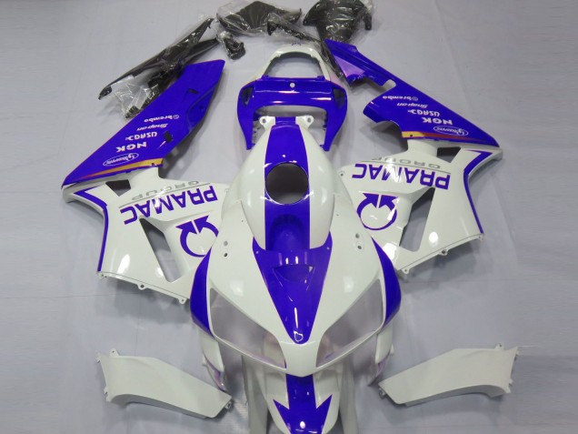 2005-2006 Blue and White Custom Honda CBR600RR Motorcycle Fairing UK 2005-2006 Blue and White Custom Honda CBR600RR Motorcycle Fairing UK