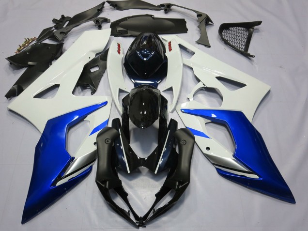 2005-2006 Blue and White Suzuki GSXR 1000 Motorcycle Fairing UK 2005-2006 Blue and White Suzuki GSXR 1000 Motorcycle Fairing UK