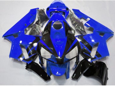 2005-2006 Gloss Blue & Black Design Honda CBR600RR Motorcycle Fairing UK