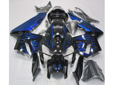 2005-2006 Gloss Blue Flame Honda CBR600RR Motorcycle Fairing UK