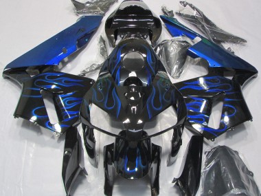 2005-2006 Gloss Blue Flame Honda CBR600RR Motorcycle Fairing UK