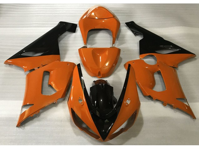 2005-2006 Gloss Orange & Black Kawasaki ZX6R Motorcycle Fairing UK 2005-2006 Gloss Orange & Black Kawasaki ZX6R Motorcycle Fairing UK
