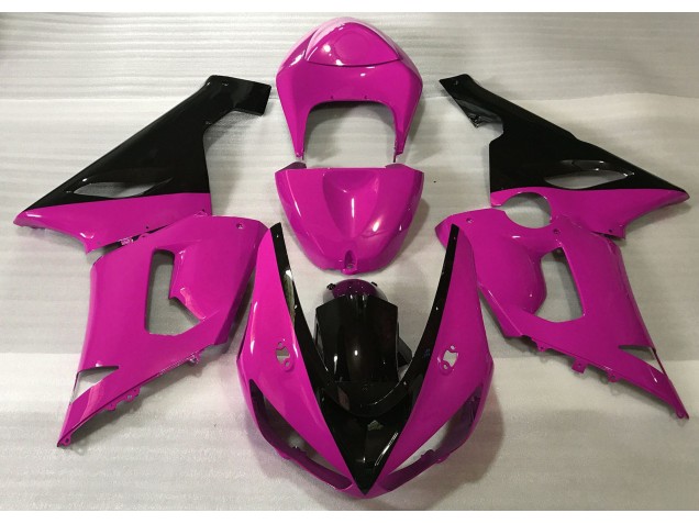 2005-2006 Gloss Pink & Black Kawasaki ZX6R Motorcycle Fairing UK 2005-2006 Gloss Pink & Black Kawasaki ZX6R Motorcycle Fairing UK