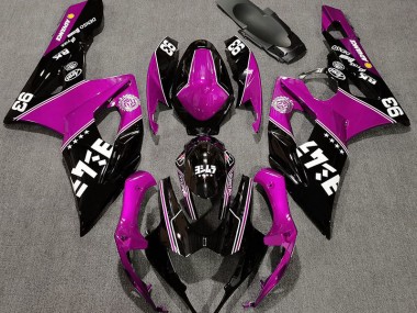 2005-2006 Gloss Pink and Black Custom Suzuki GSXR 1000 Motorcycle Fairing UK