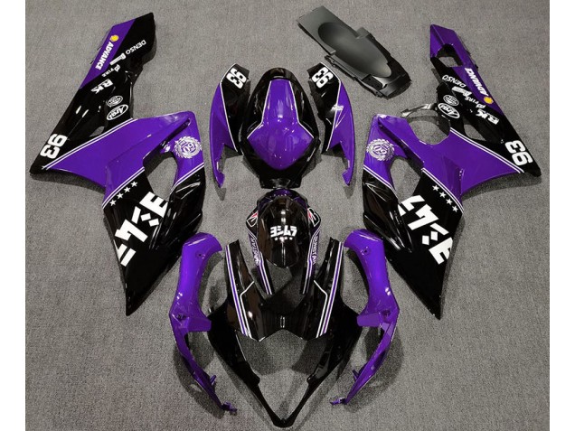 2005-2006 Gloss Purple and Black Custom Suzuki GSXR 1000 Motorcycle Fairing UK 2005-2006 Gloss Purple and Black Custom Suzuki GSXR 1000 Motorcycle Fairing UK