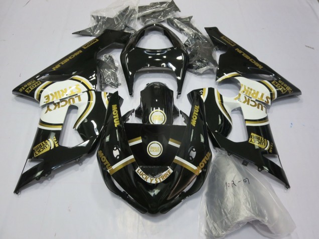 2005-2006 Gold LS Kawasaki ZX6R Motorcycle Fairing UK 2005-2006 Gold LS Kawasaki ZX6R Motorcycle Fairing UK