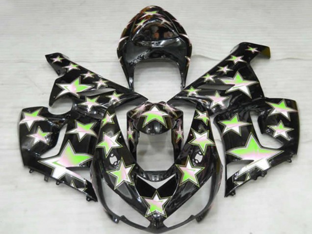 2005-2006 Green Star Kawasaki ZX6R Motorcycle Fairing UK 2005-2006 Green Star Kawasaki ZX6R Motorcycle Fairing UK