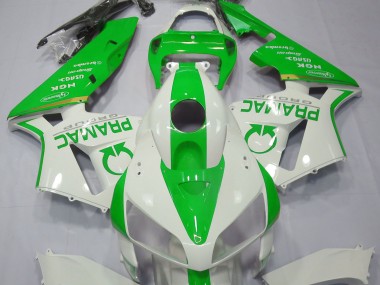 2005-2006 Light Green and White Pramac Honda CBR600RR Motorcycle Fairing UK
