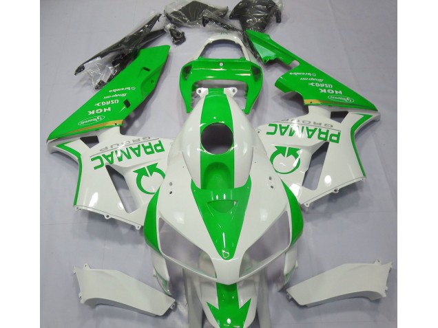 2005-2006 Light Green and White Pramac Honda CBR600RR Motorcycle Fairing UK 2005-2006 Light Green and White Pramac Honda CBR600RR Motorcycle Fairing UK