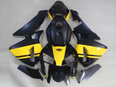 2005-2006 Matte Black & Gloss Yellow Honda CBR600RR Motorcycle Fairing UK