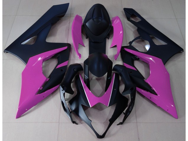 2005-2006 Matte Black & Pink Suzuki GSXR 1000 Motorcycle Fairing UK 2005-2006 Matte Black & Pink Suzuki GSXR 1000 Motorcycle Fairing UK