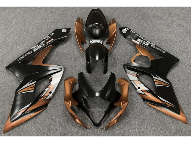 2005-2006 Matte Black and Bronze Suzuki GSXR 1000 Motorcycle Fairing UK 2005-2006 Matte Black and Bronze Suzuki GSXR 1000 Motorcycle Fairing UK