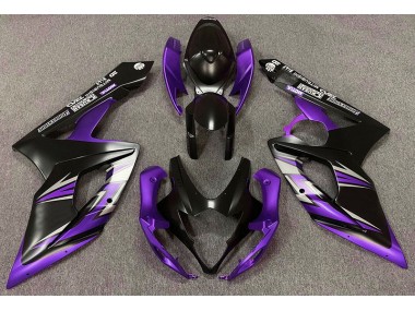 2005-2006 Matte Black and Purple Suzuki GSXR 1000 Motorcycle Fairing UK