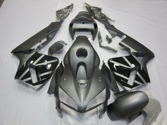 2005-2006 Matte Grey & Black Honda CBR600RR Motorcycle Fairing UK
