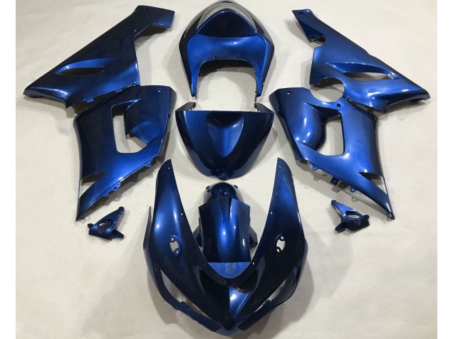 2005-2006 Metallic Blue Kawasaki ZX6R Motorcycle Fairing UK 2005-2006 Metallic Blue Kawasaki ZX6R Motorcycle Fairing UK