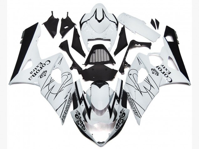 2005-2006 OEM White Corona Style Suzuki GSXR 1000 Motorcycle Fairing UK 2005-2006 OEM White Corona Style Suzuki GSXR 1000 Motorcycle Fairing UK