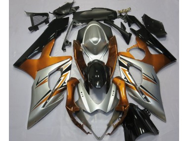 2005-2006 Orange Silver and Black Suzuki GSXR 1000 Motorcycle Fairing UK