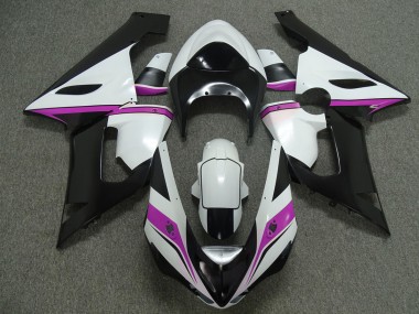 2005-2006 Pink white and Black Kawasaki ZX6R Motorcycle Fairing UK