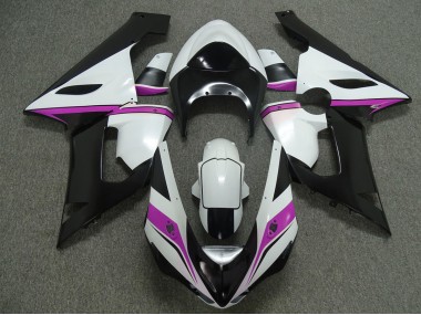 2005-2006 Pink white and Black Kawasaki ZX6R Motorcycle Fairing UK