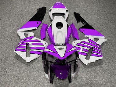 2005-2006 Purple and White Wings Honda CBR600RR Motorcycle Fairing UK