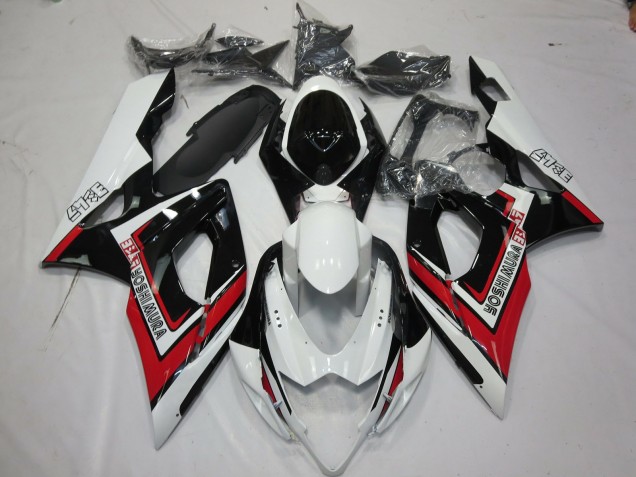 2005-2006 Red Black and White Suzuki GSXR 1000 Motorcycle Fairing UK 2005-2006 Red Black and White Suzuki GSXR 1000 Motorcycle Fairing UK