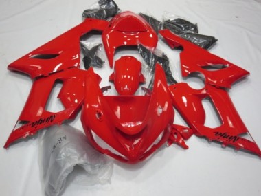 2005-2006 Red Gloss Kawasaki ZX6R Motorcycle Fairing UK