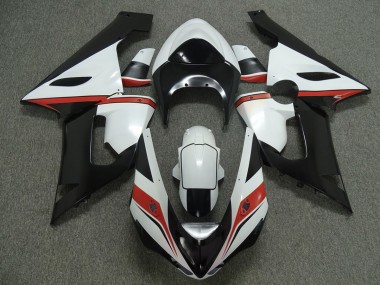 2005-2006 Red white and Black Kawasaki ZX6R Motorcycle Fairing UK