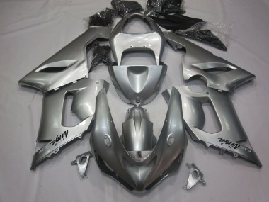 2005-2006 Silver Kawasaki ZX6R Motorcycle Fairing UK