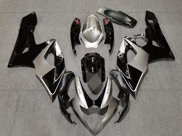 2005-2006 Silver and Black Suzuki GSXR 1000 Motorcycle Fairing UK