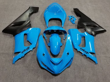2005-2006 Vibrant Blue Kawasaki ZX6R Motorcycle Fairing UK