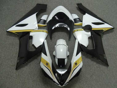 2005-2006 Yellow white and Black Kawasaki ZX6R Motorcycle Fairing UK