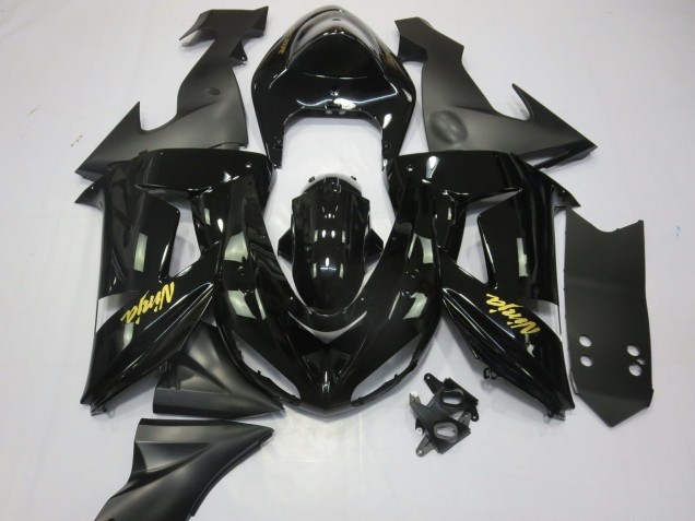 2006-2007 Black and Gold Kawasaki ZX10R Motorcycle Fairing UK 2006-2007 Black and Gold Kawasaki ZX10R Motorcycle Fairing UK