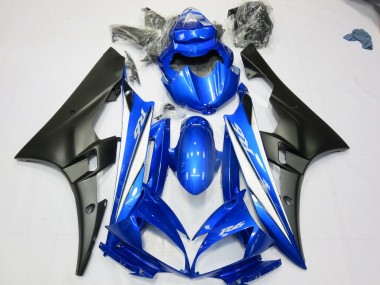 2006-2007 Blue Matte Black Yamaha R6 Motorcycle Fairing UK