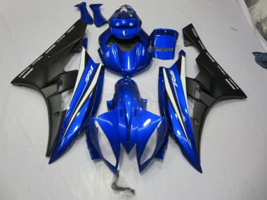 2006-2007 Blue and Black Design Yamaha R6 Motorcycle Fairing UK