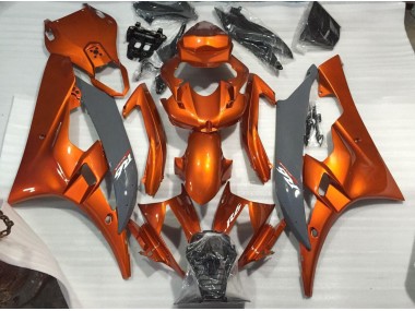 2006-2007 Burnt Orange and Nardo Yamaha R6 Motorcycle Fairing UK
