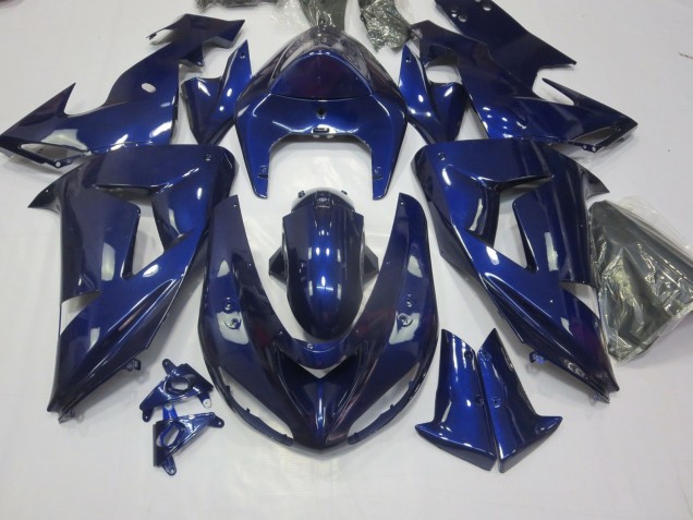 2006-2007 Deep Blue Kawasaki ZX10R Motorcycle Fairing UK 2006-2007 Deep Blue Kawasaki ZX10R Motorcycle Fairing UK