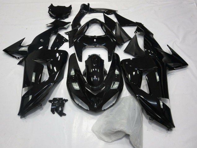 2006-2007 Gloss Black Plain Kawasaki ZX10R Motorcycle Fairing UK 2006-2007 Gloss Black Plain Kawasaki ZX10R Motorcycle Fairing UK