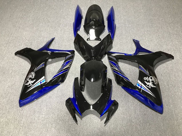 2006-2007 Gloss Blue and Black Design Suzuki GSXR 600-750 Motorcycle Fairing UK 2006-2007 Gloss Blue and Black Design Suzuki GSXR 600-750 Motorcycle Fairing UK