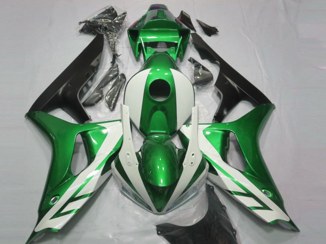 2006-2007 Gloss White and Green Honda CBR1000RR Motorcycle Fairing UK 2006-2007 Gloss White and Green Honda CBR1000RR Motorcycle Fairing UK