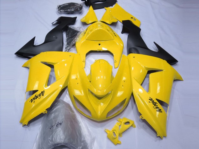 2006-2007 Gloss Yellow Kawasaki ZX10R Motorcycle Fairing UK 2006-2007 Gloss Yellow Kawasaki ZX10R Motorcycle Fairing UK