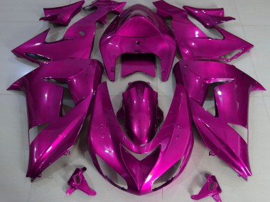 2006-2007 Hot Pink Plain Kawasaki ZX10R Motorcycle Fairing UK