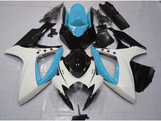 2006-2007 Light Blue Star Suzuki GSXR 600-750 Motorcycle Fairing UK 2006-2007 Light Blue Star Suzuki GSXR 600-750 Motorcycle Fairing UK