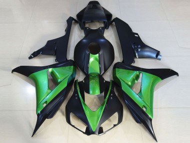 2006-2007 Matte Black & Green Honda CBR1000RR Motorcycle Fairing UK