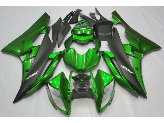 2006-2007 Metallic Green & Black Yamaha R6 Motorcycle Fairing UK 2006-2007 Metallic Green & Black Yamaha R6 Motorcycle Fairing UK