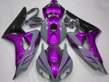 2006-2007 Nardo Grey and Purple Honda CBR1000RR Motorcycle Fairing UK
